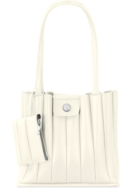 Orijinal Yeni Sezon Özel Tasarım Lüks Yumuşak Deri Mini Cüzdanlı Yavrulu El Kol ve Omuz Çantası