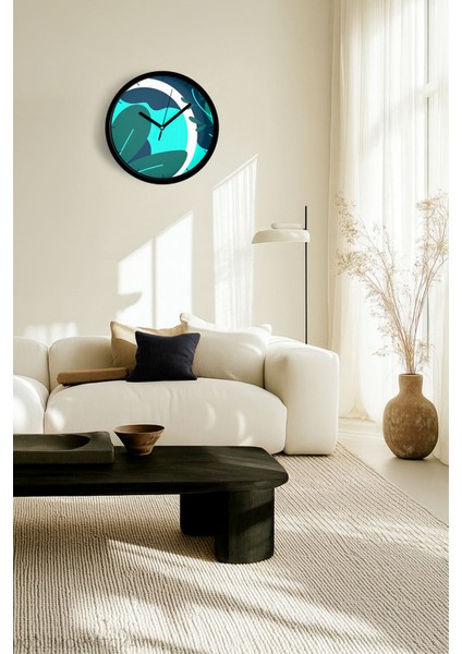 Modern Tasarım Duvar Saati - 25CM - Önü Camlı Siyah Kasa - Sessiz Mekanizma fiyatları