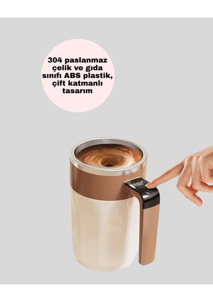 Lvsqvr USB Şarjlı Manyetik Karıştırıcı Kupa – Otomatik Kahve Karıştırma Bardağı modelleri