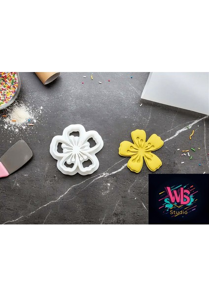 Sümbül Çiçeği Kurabiye Kalıbı ve Şeker Hamuru Şekillendirici
