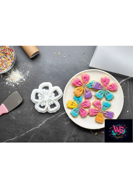 Sümbül Çiçeği Kurabiye Kalıbı ve Şeker Hamuru Şekillendirici modelleri