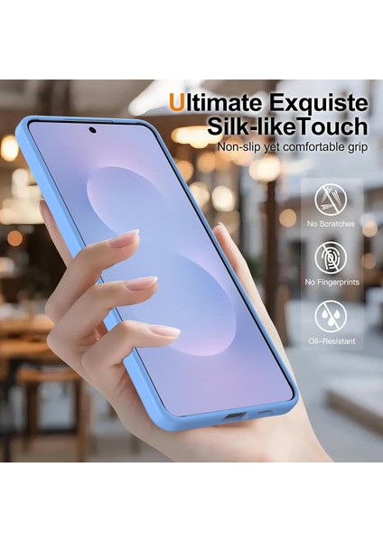 Samsung Galaxy S25 Fe Uyumlu Ekran Koruyuculu Kılıf Magsafe Sarj Destekli Kamera Çıkıntılı Mat Kapak indirimleri