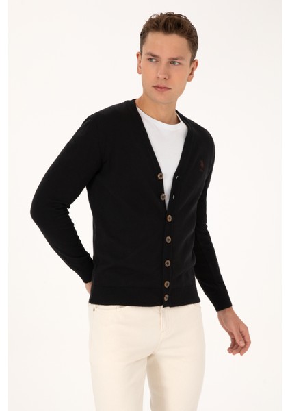 Erkek Siyah Hırka (Triko) 50313702-VR046