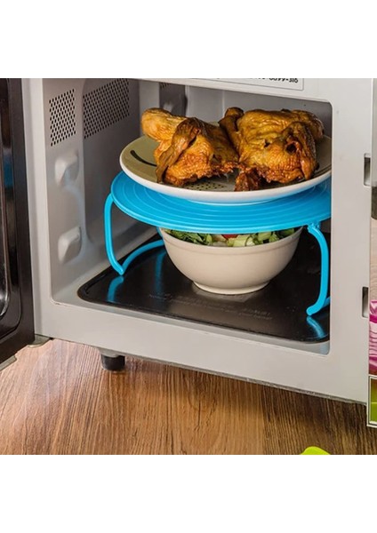 Buzdolabı Mikrodalga Katlanabilir Raf ve Çok Amaçlı Düzenleyici Ayaklı Katlanabilir Raf (2'li) modelleri