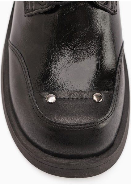 Lilas Siyah Bağcıklı Loafer Kadın Ayakkabı modelleri