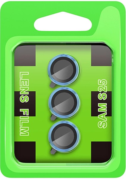 Samsung Galaxy S25 Plus Raze Metal Kamera Lens - Mavi