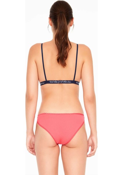 Kadın, Lisanslı, 3'lü Slip Külot, Mercan - Pembe -Baskılı