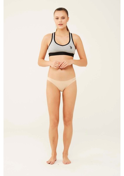 Kadın, Lisanslı, 5'li Modal Brazilian Slip Külot, Siyah-Beyaz-Ten-Kırmızı-Somon indirimleri