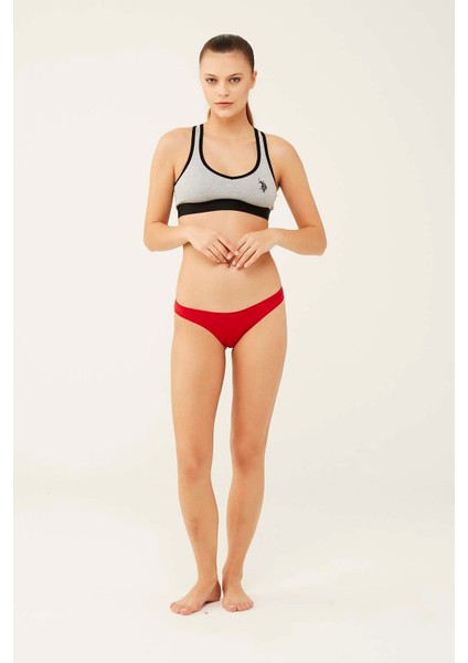 Kadın, Lisanslı, 5'li Modal Brazilian Slip Külot, Siyah-Beyaz-Ten-Kırmızı-Somon