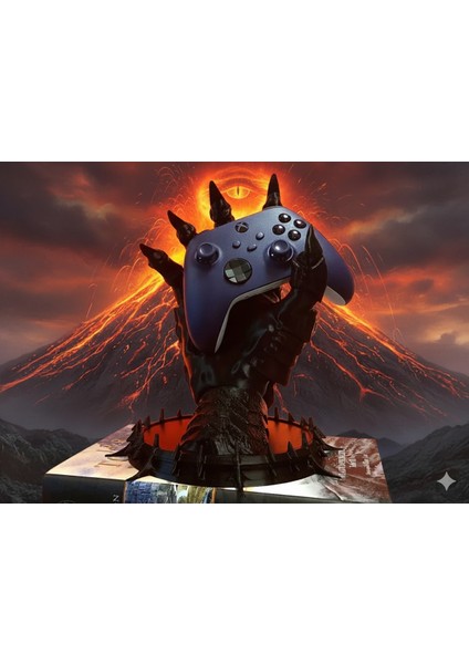 Sauron El Tasarımlı Dualsense / Xbox Controller Standı - Oyun Kumandası Holder - Pla Malzeme