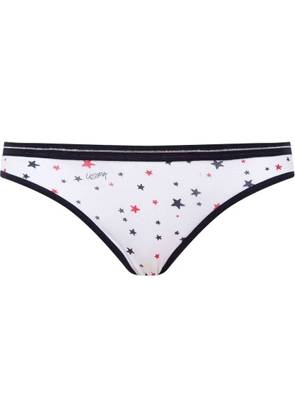 Kadın, Lisanslı, 3'lü Slip Külot, Beyaz - Lacivert - Kırmızı fırsatları