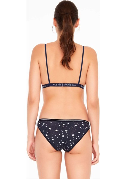 Kadın, Lisanslı, 3'lü Slip Külot, Beyaz - Lacivert - Kırmızı