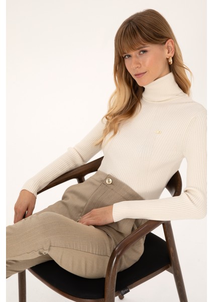 Kadın Krem Kazak /triko 50314756-VR071 modelleri