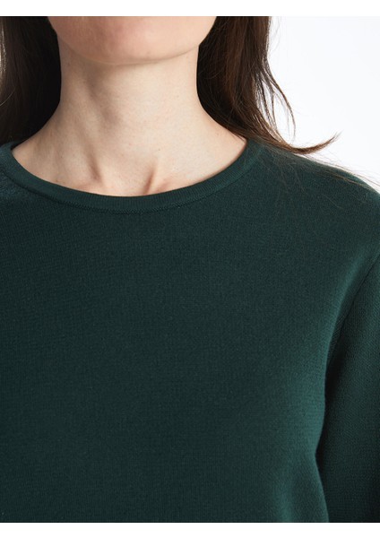 Yeni Sezon Bisiklet Yaka Desenli Kadın Triko Kazak modelleri