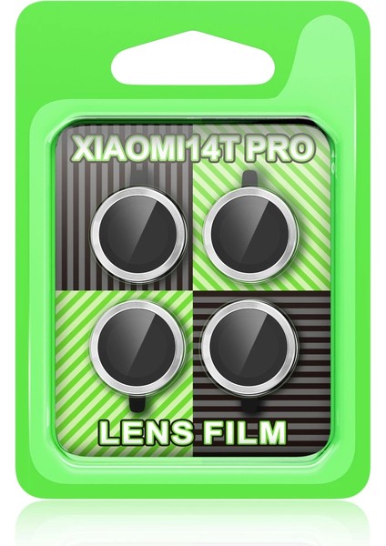 Xiaomi Mi 14T Pro Raze Metal Kamera Lens - Gümüş