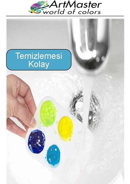 Tuval Seti 25X25 1 Paket Masaüstü Şövale Mydido Akrilik Boya Plastik Spatula Resim Fırçası Palet Ponpon Sünger Fırça indirimleri