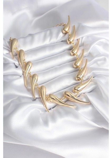 Vıp Seri Özel Tasarım Gold Renk Kadın Kolye fiyatları