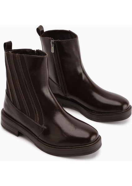 Lena Kahve Lastik Detaylı Kadın Bot fırsatları