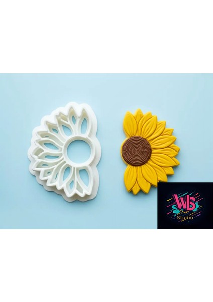 Yarım Ay Çiçeği Kurabiye Kalıbı ve Şeker Hamuru Şekillendirici fiyatları