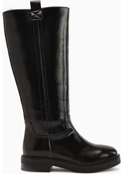 Luca Siyah Çekme Kadın Çizme