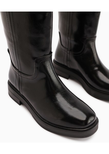 Luca Siyah Çekme Kadın Çizme fırsatları