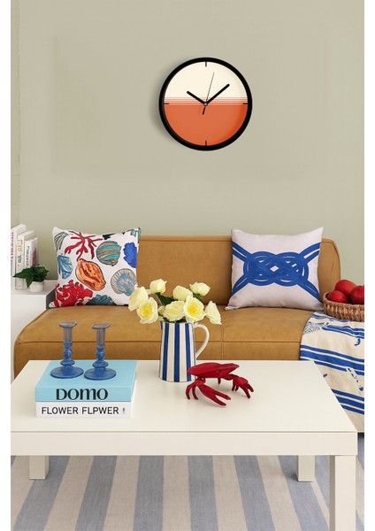 Modern Tasarım Duvar Saati - 25CM - Önü Camlı Siyah Kasa - Sessiz Mekanizma fiyatları