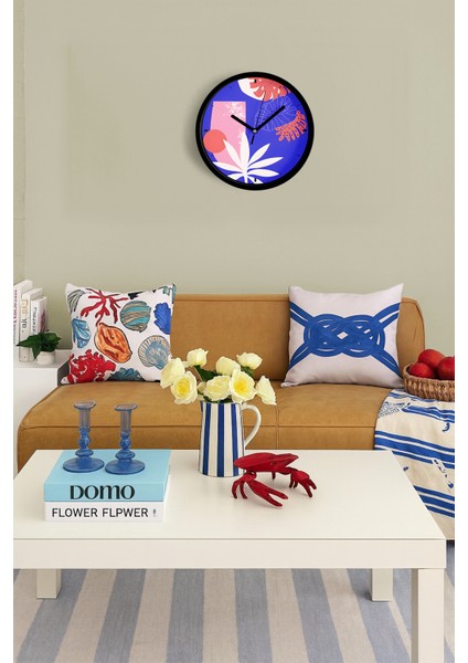 Modern Duvar Saati - 42CM - Önü Camlı Siyah Kasa - Sessiz Mekanizma fiyatları