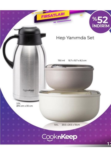 Termos 2 Lt ve Saklama Kapları