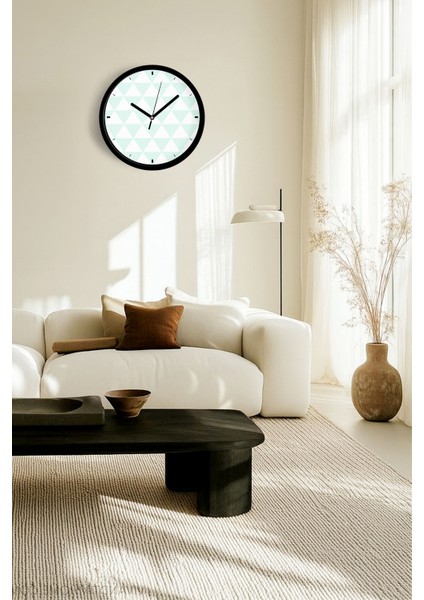 Modern Duvar Saati - 25CM - Önü Camlı Siyah Kasa - Sessiz Mekanizma fiyatları