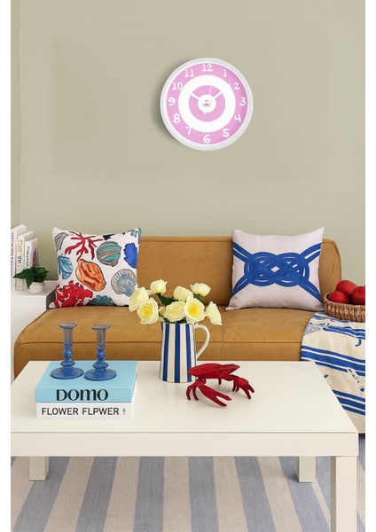 Modern Tasarım Duvar Saati - 25CM - Önü Camlı Beyaz Kasa - Sessiz Mekanizma fiyatları