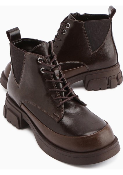 Luisa Kahve Bağcıklı Kadın Bot