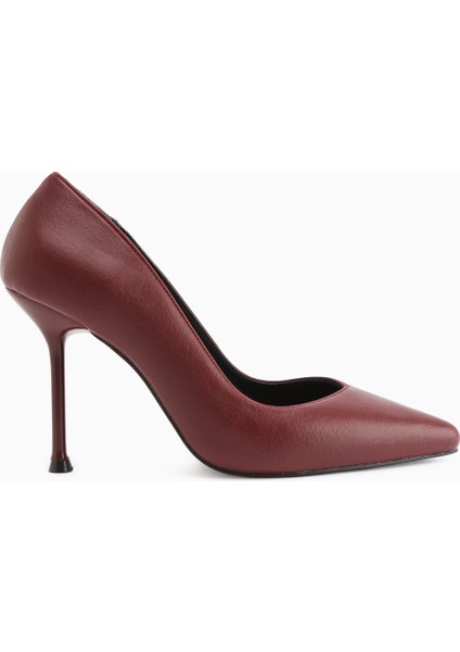 Arya Hakiki Deri Siyah Stiletto Kadın Topuklu Ayakkabı modelleri