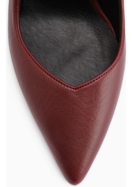 Arya Hakiki Deri Siyah Stiletto Kadın Topuklu Ayakkabı indirimleri