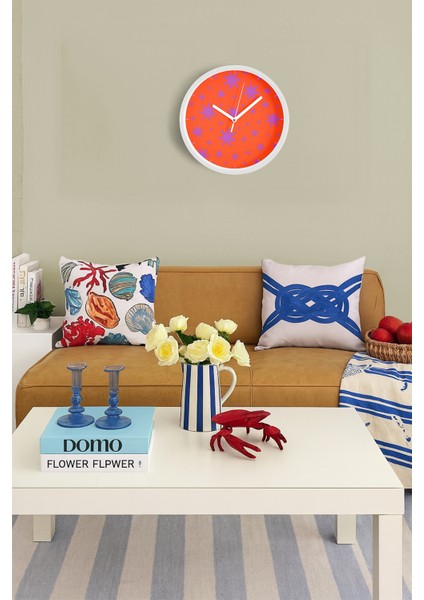 Modern Tasarım Duvar Saati - 25CM - Önü Camlı Beyaz Kasa - Sessiz Mekanizma fiyatları