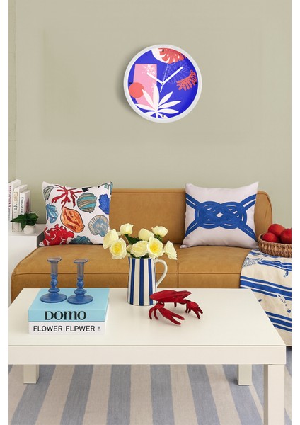 Modern Duvar Saati - 25CM - Önü Camlı Beyaz Kasa - Sessiz Mekanizma fiyatları