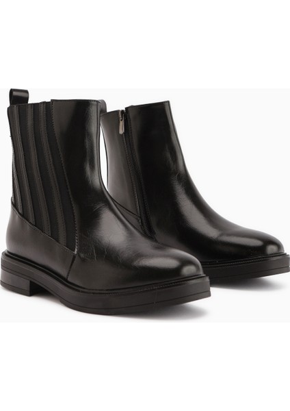 Lena Siyah Lastik Detaylı Kadın Bot modelleri