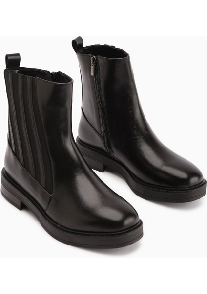 Lena Siyah Lastik Detaylı Kadın Bot fırsatları