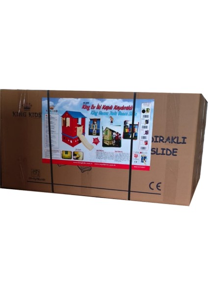 Kaydıraklı Büyük Oyun Evi – İki Kapılı Evcilik Oyuncak Evi – Çocuk Oyun Parkı fırsatları