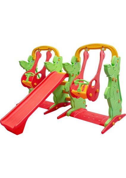 Büyük Çocuk Kaydıraklı Salıncak Seti – Ev ve Bahçe Oyun Parkı