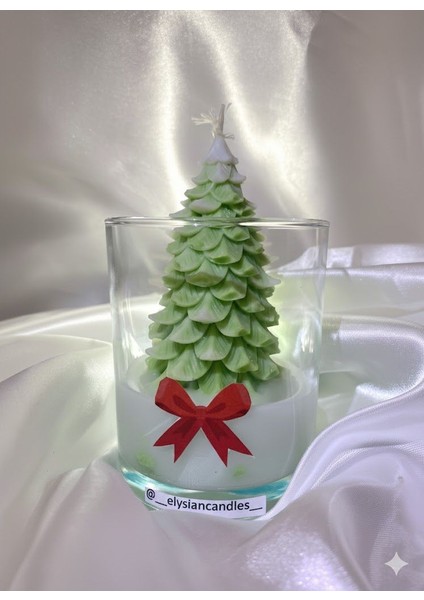 Çam Ağacı Bardak Mum