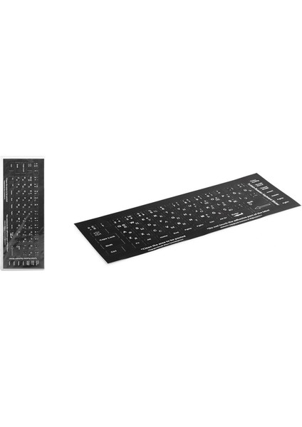 Klavye Stıcker Tuş Takımı Rusça Q Siyah HDX8258