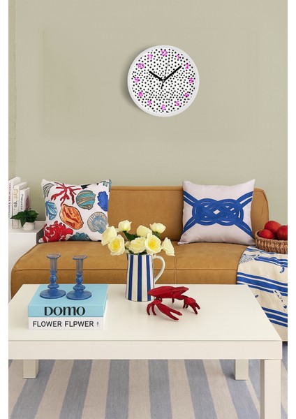 Modern Duvar Saati - 25CM - Önü Camlı Beyaz Kasa - Sessiz Mekanizma fiyatları