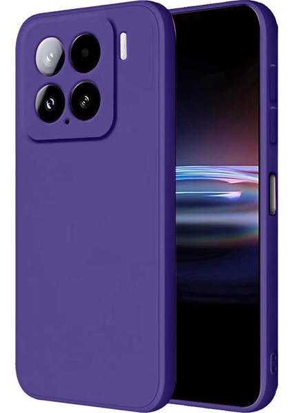 Xiaomi Mi 15 Pro Kılıf Nano Içi Kadife Silikon - Mor