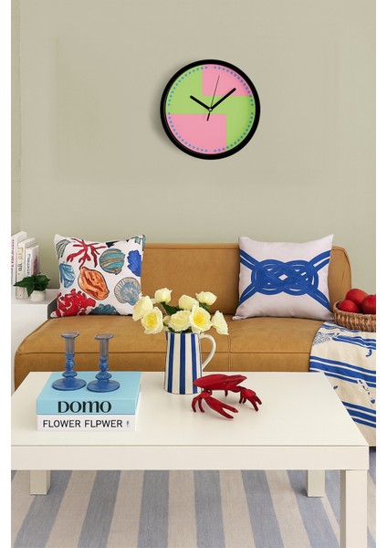 Modern Tasarım Duvar Saati - 42CM - Önü Camlı Siyah Kasa - Sessiz Mekanizma fiyatları