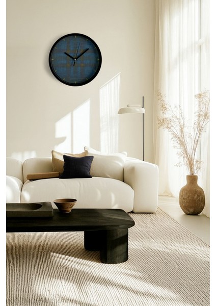Modern Tasarım Duvar Saati - 25CM - Önü Camlı Siyah Kasa - Sessiz Mekanizma fiyatları