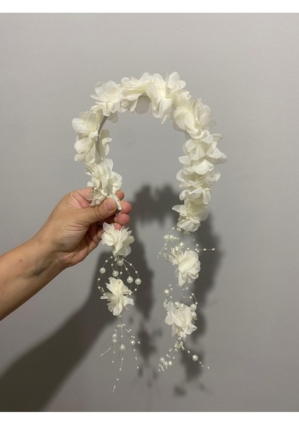 Krem Lohusa Taçı-Gelin Taçı modelleri