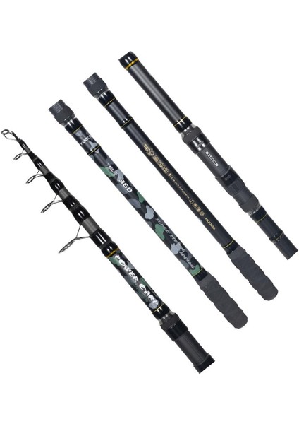 Power Carp 360CM 5 Lbs 100-300GR Teleskopik Sazan Olta Kamışı fiyatları