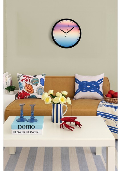 Modern Tasarım Duvar Saati - 25CM - Önü Camlı Siyah Kasa - Sessiz Mekanizma fiyatları