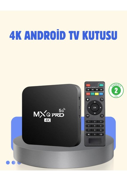 4K Android Tv Box – 2gb Ram 16GB Rom, Hızlı Wi-Fi Bağlantılı Akıllı Medya Kutusu