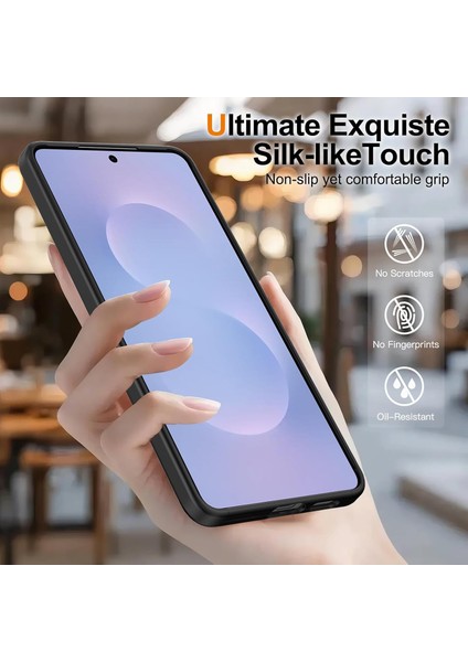 Samsung Galaxy S25 Fe Uyumlu Ekran Koruyuculu Kılıf Magsafe Sarj Destekli Kamera Çıkıntılı Mat Kapak indirimleri